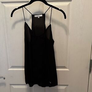 Ro & De Black Sheer Tank Top